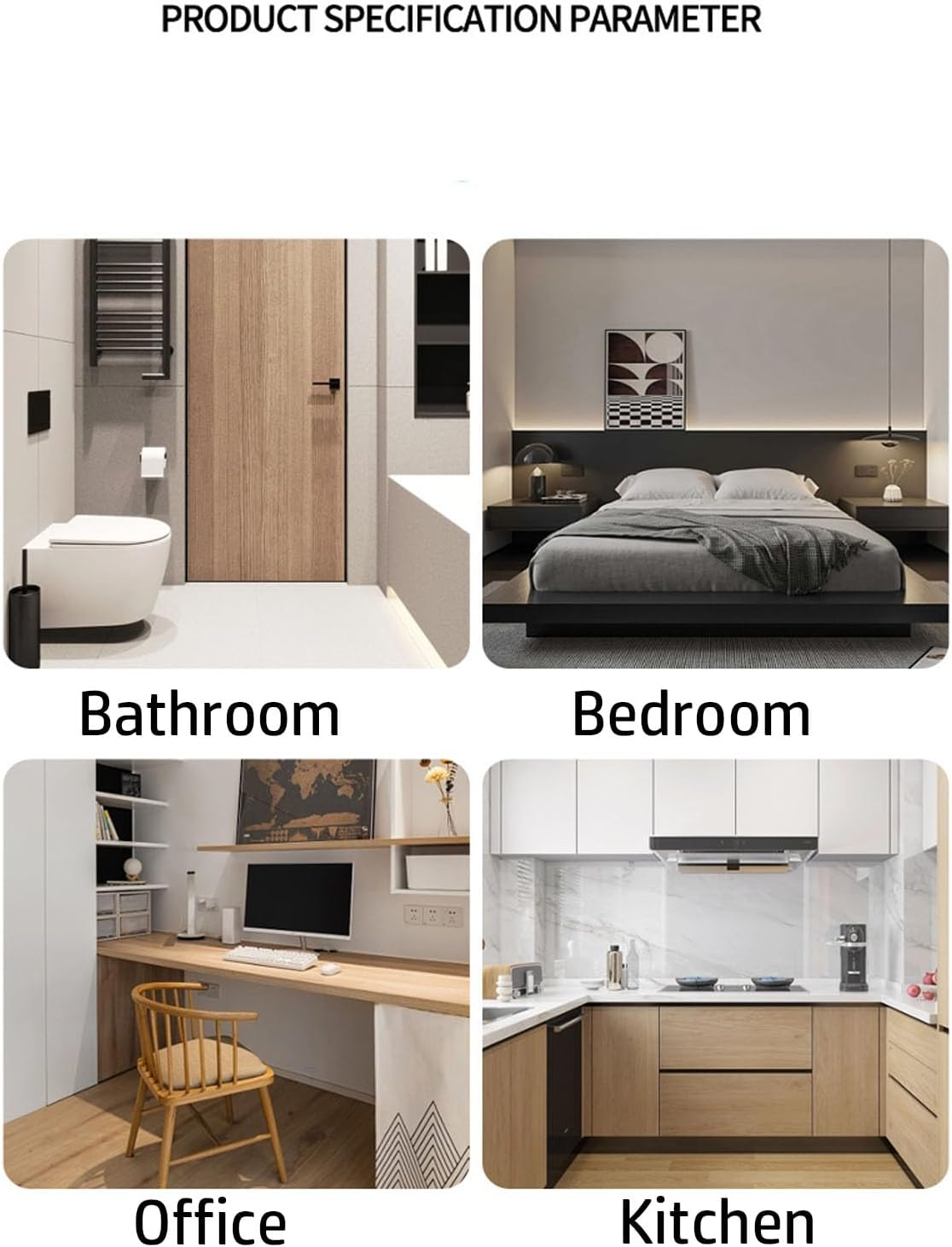 Retrofittable Sliding Door Lock, 90&deg; & 180&deg; Compatible, Zinc Alloy, Rust-Resistant, Black image number 5