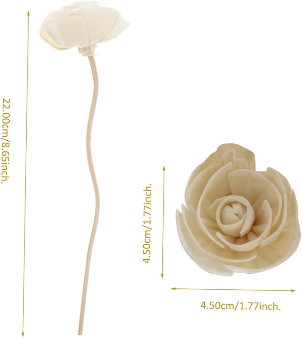 DOITOOL 30Pcs Elegant Flower Designed Scent Stick Aromatherapy for Essential Oils Home Fragrance Diffuser Sticks for Living Bathroom image number 1