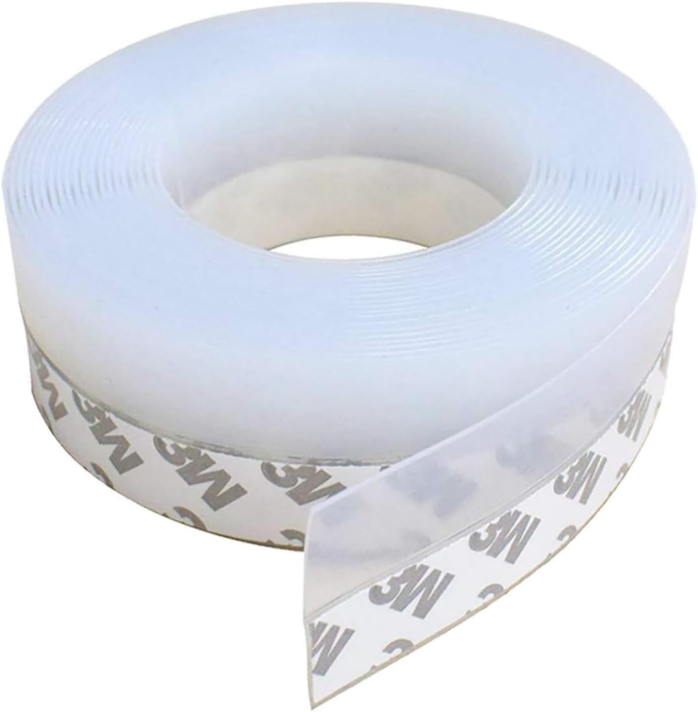 16Ft Silicone Seal Strip,Weather Stripping for Door or Window,Weatherproof Soundproof Self Adhesive Door Bottom, Draft Stopper Silicone Strip Tape for Door Window and Shower Glass image number 2