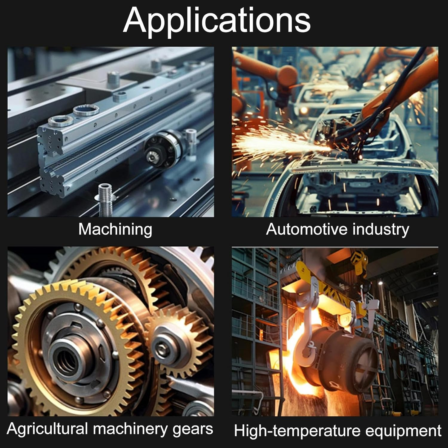 High Temp Grease,Anti-Rust Lubricant | Anti-Seize Grease for Motorcycle, Tractor, Automotive, Lawn, Marine, Trailer, Industrial, RV image number 3