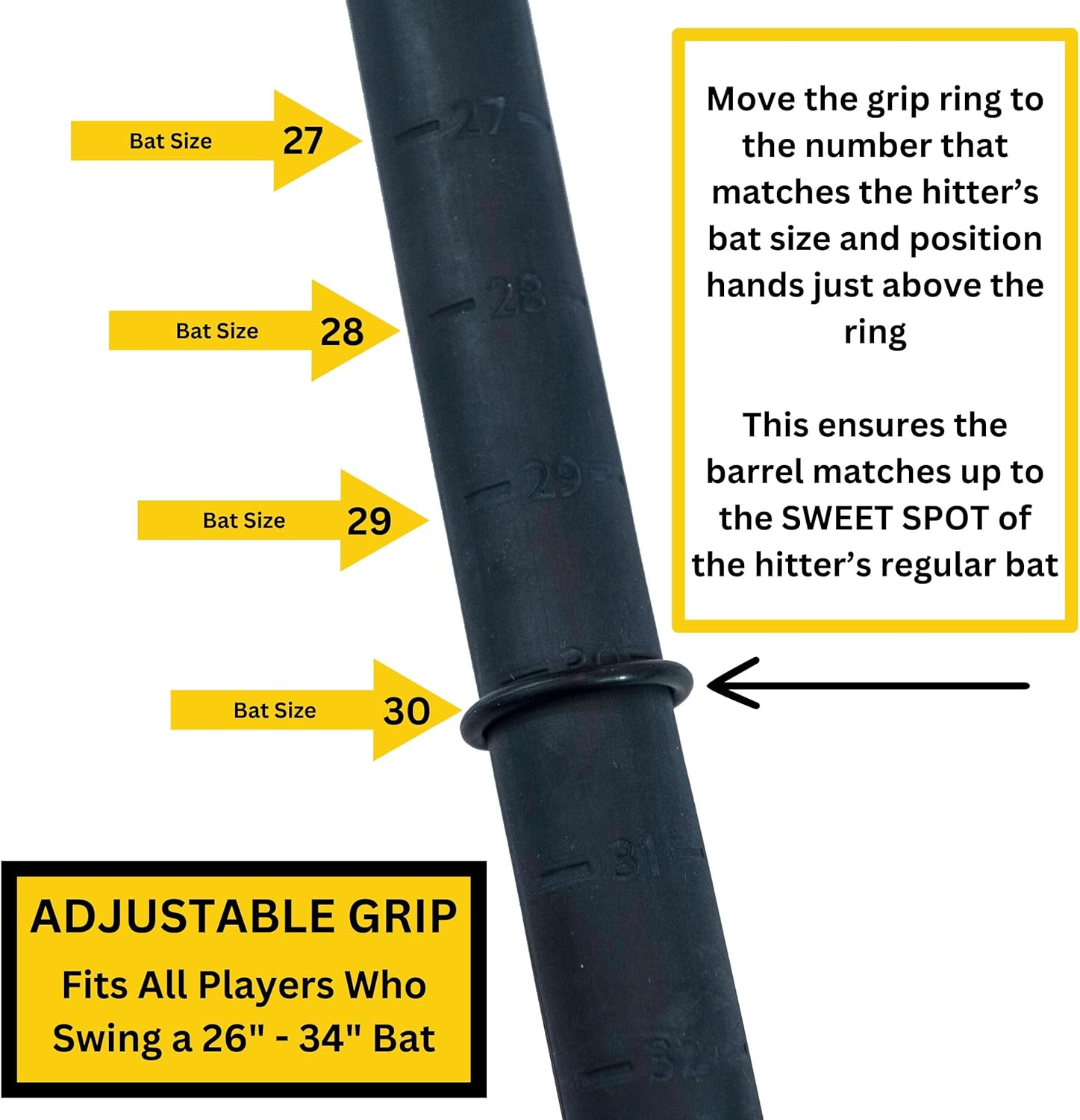 Rope Bat - Ultimate Rope Bat Swing Trainer W/ 3 Smushballs Baseball & Softball Hitting Trainer, Training Tool, Batting Aid image number 2