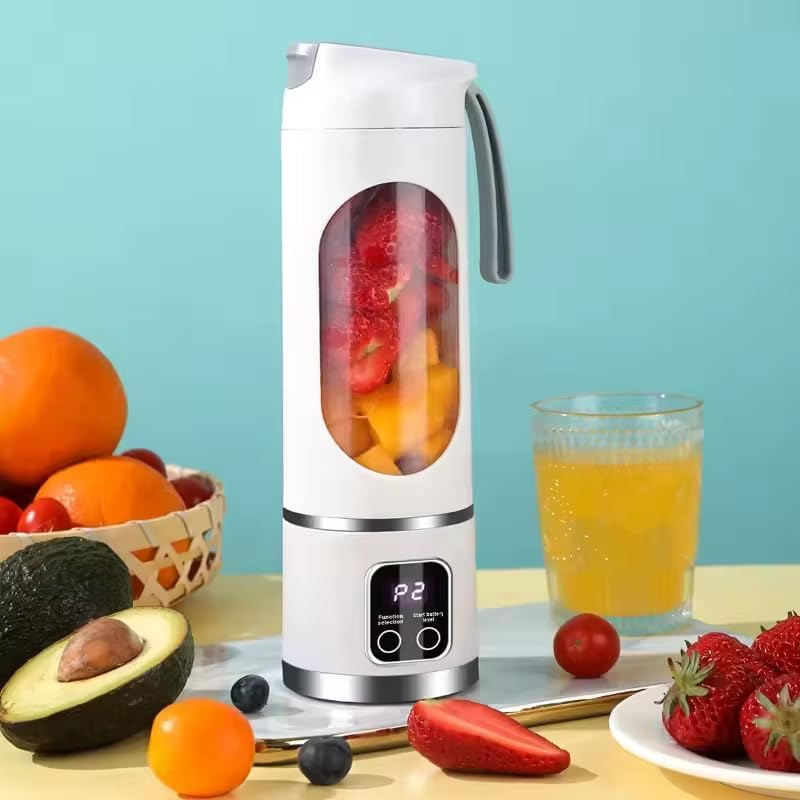 Portable Blender, Personal Blender Electric Shaker for Smoothie, Milkshake, Juice, Mini Smoothie Blender 12 Blade Milkshake Mixing Machine Stir and Go Juicer, HAND BLENDER