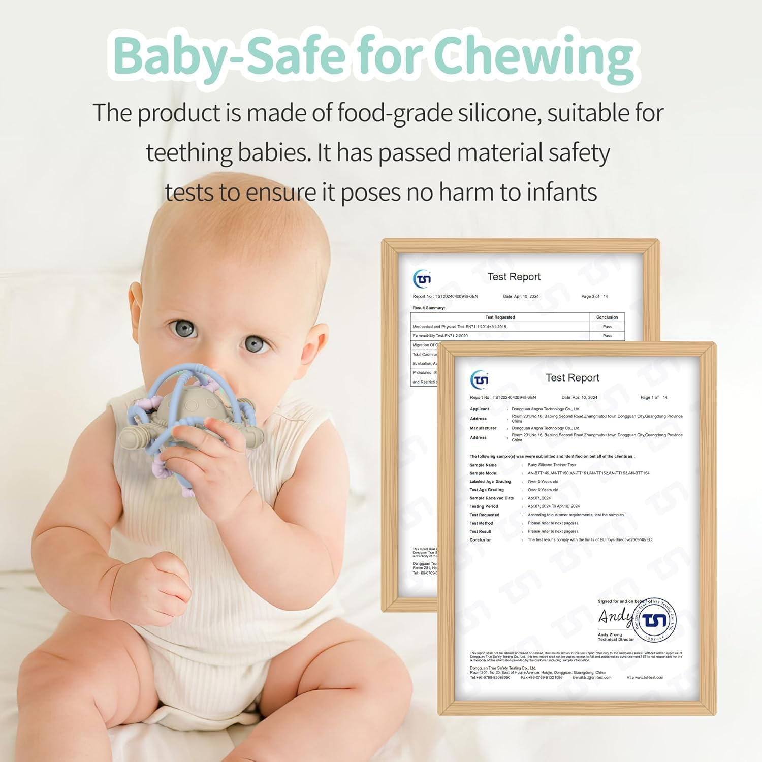 Baby Sensory Teething Toys - Baby Montessori Learning Developmental Toys for 0-6 6-12 Months - Newborn Teething Ball - Infant Chew Toys for 0 3 6 9 12 18 Months Baby Girls Boys Gift - Pink image number 7