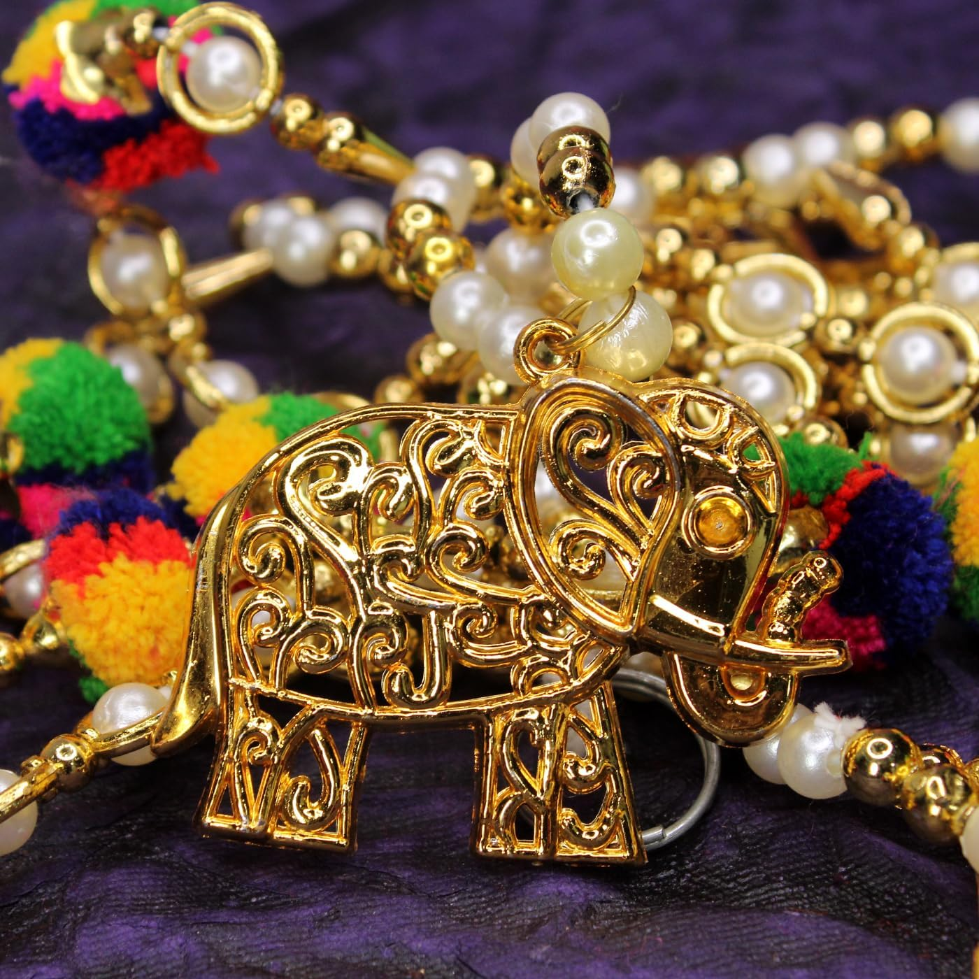 ARK Handmade Traditional Door Hanging| Bandarwal| Toran for Home Door Entrance and Home Decoration Item for Diwali and All Festival (Multicolor) (Model Number 5)