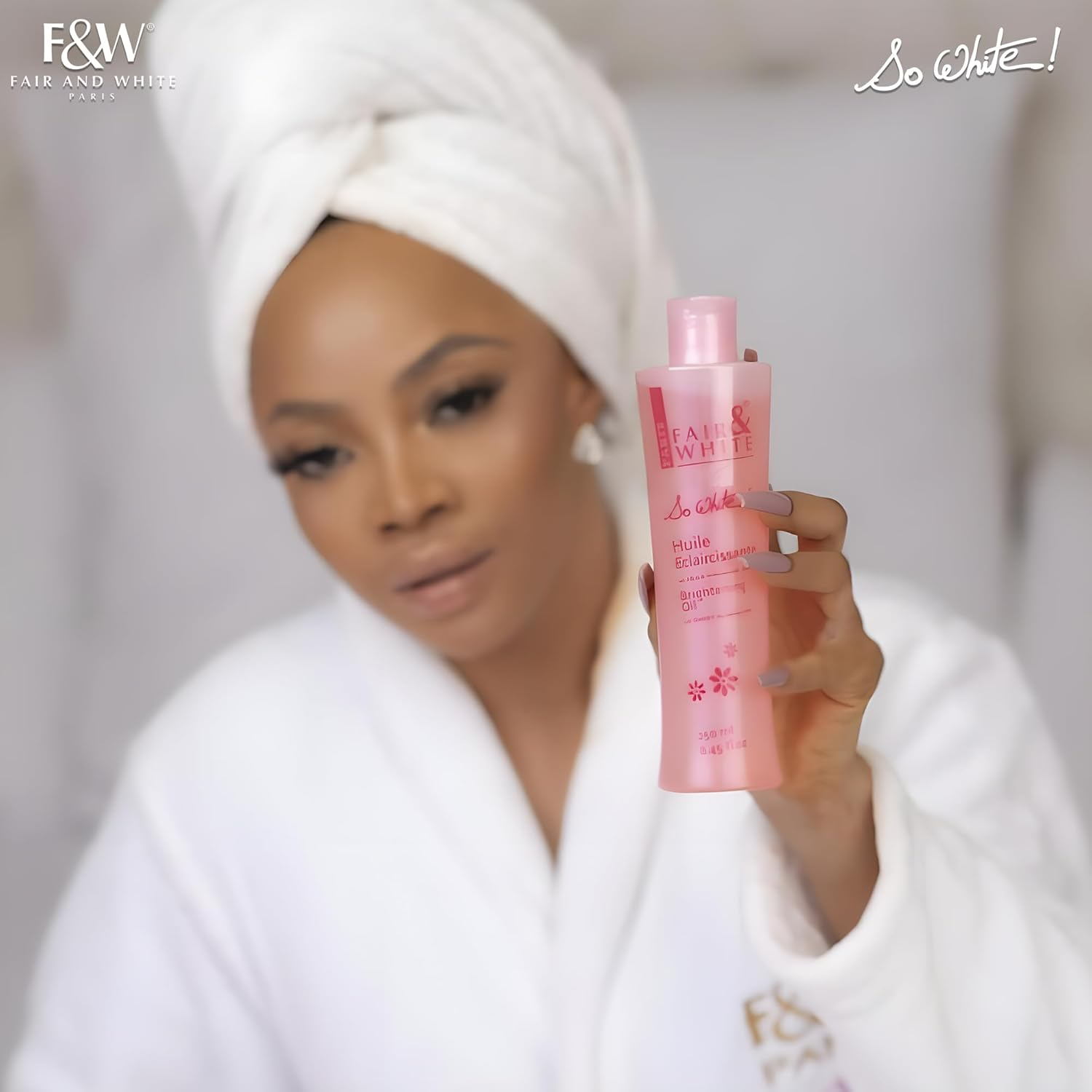 Fair & White so White Body Oil, 250Ml / 8.45Fl.Oz - with Vitamin E, Almond Oil and 'Lumiskin', Hydrating Formula for Wrinkles, Dryness and Dark Spots image number 6