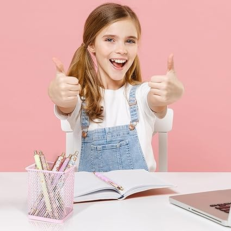 8Pcs Sparkly Ballpoint Pens Fancy Glitter Pens Daisy Flower Pen Print Pen,Sparkly Pen Glitter Ballpoint Pens,Floral Pens Pretty Flower Ballpoint Glitter Pens,Fancy Glitter Pen Metal Daisy Flower Pen image number 4