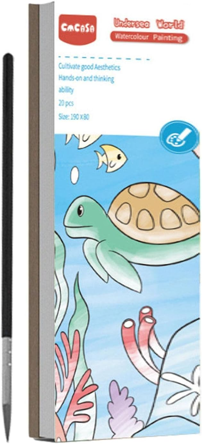 Gouache Doodle Picture Book - Children Draw Light Color Gouache Doodle Picture Book - Harmless Drawing Tool 6 Style Painting Book for School Kids Painting Lovers Veegap image number 2