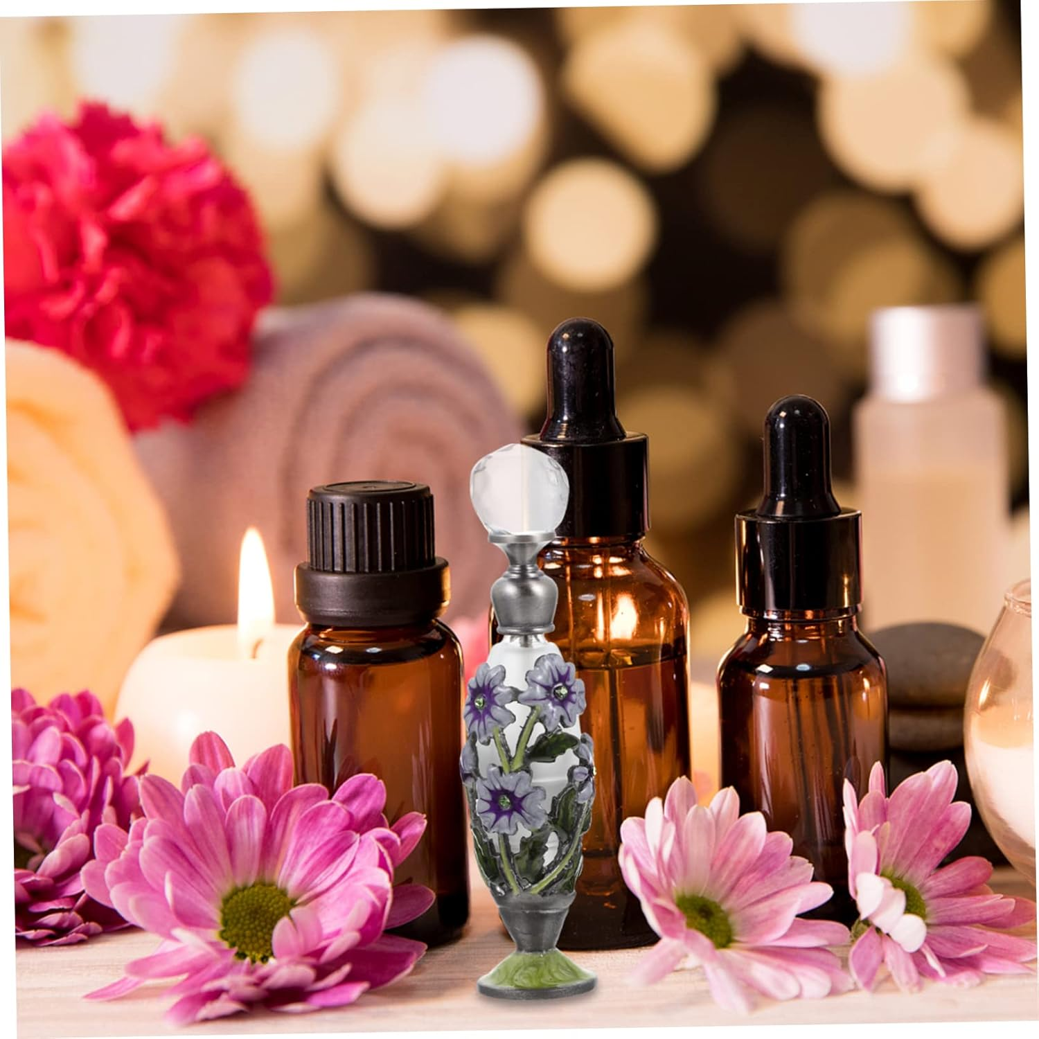 Elegant Essential Oils Bottle Perfume Bottles Delicate Aroma Bottle for Scent image number 2