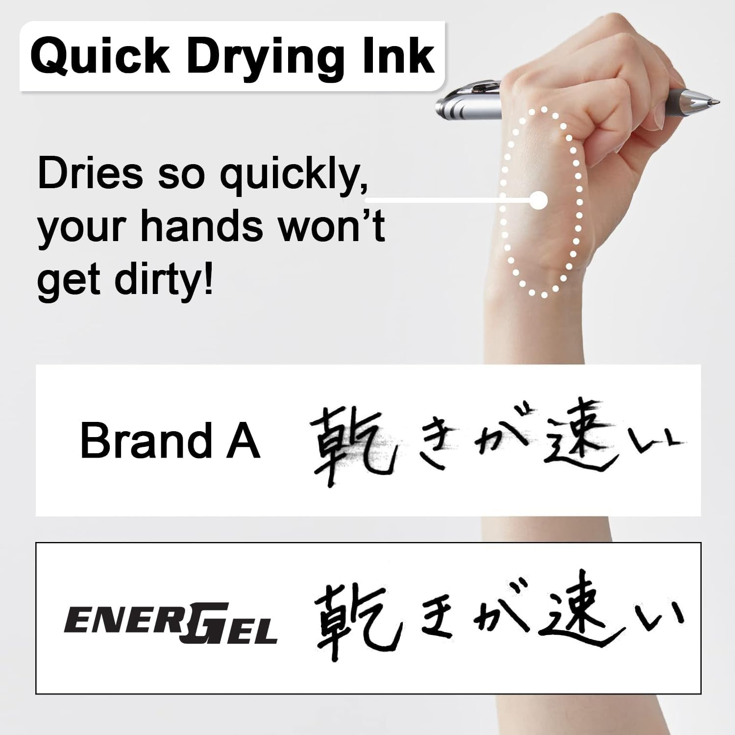 Pentel Energel Liquid Gel Pen 0.7Mm Medium Nib Black Ink, Box of 12 Pens (BL77-A) image number 6