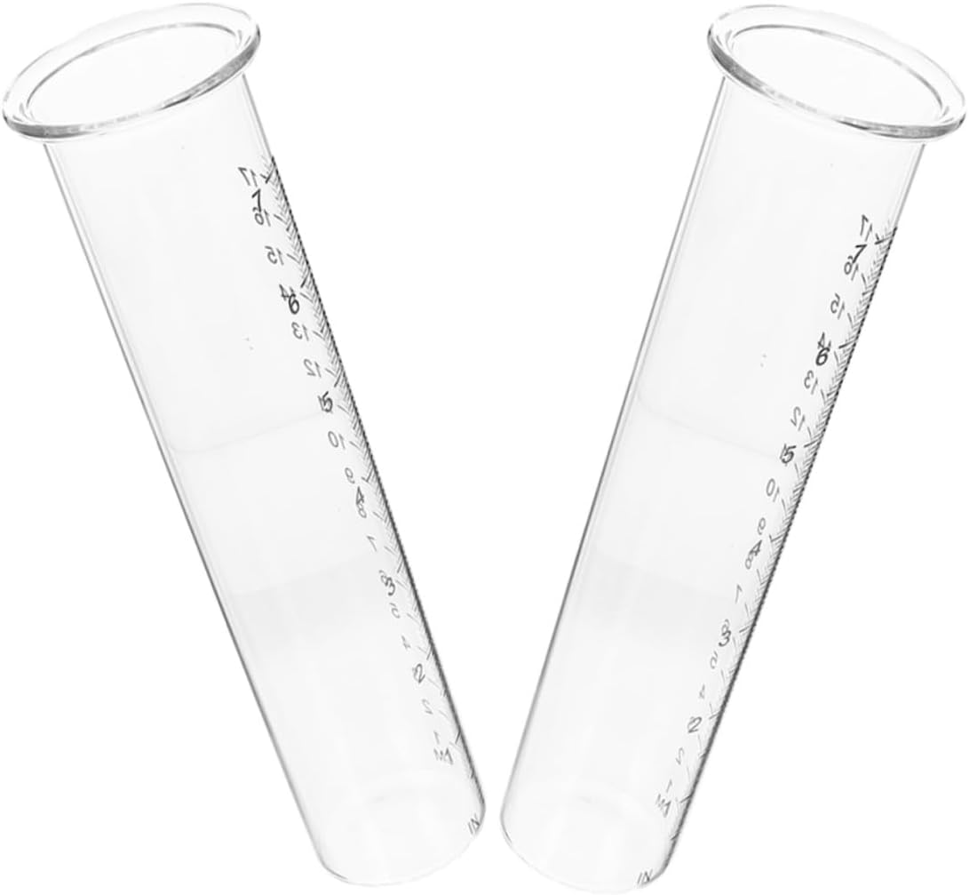 ARTIBETTER 2Pcs Freeze Rain Gauge Tubes Plastic Replacement for Outdoor Garden Lawn Water Measurement with Clear Graduations Lightweight image number 3