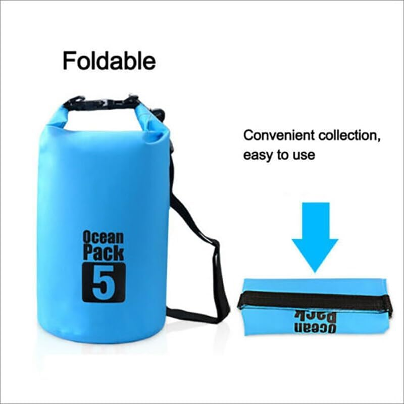 AIMALL Dry Bag 2/5/10/15/20/30 L, Waterproof PVC, Versatile for Fishing, Camping, Canoeing & Outdoor Sports