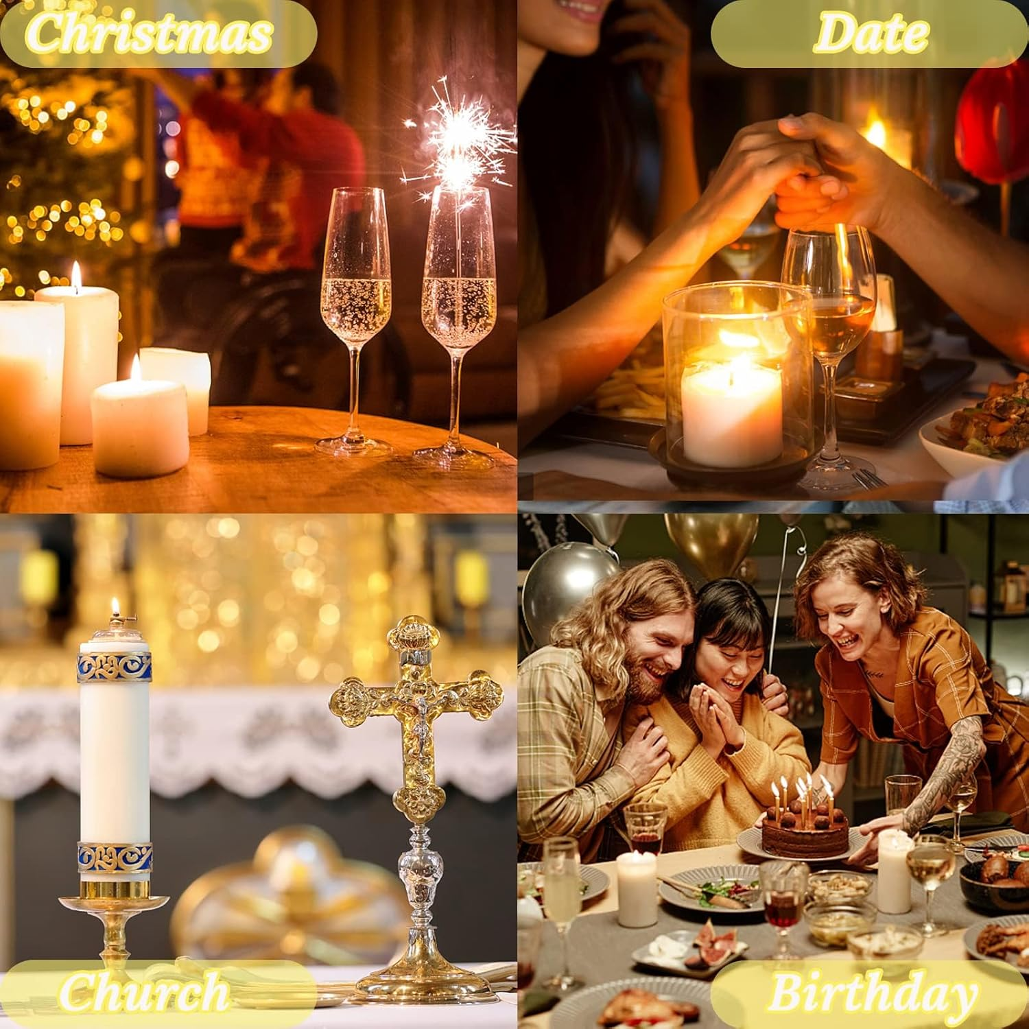 Candle Making Kit - 20Pcs Candle Wicks 10Cm Pre Waxed Candle Wicks with Stainless Candle Wicks Holder for Candle Making DIY Crafts image number 3