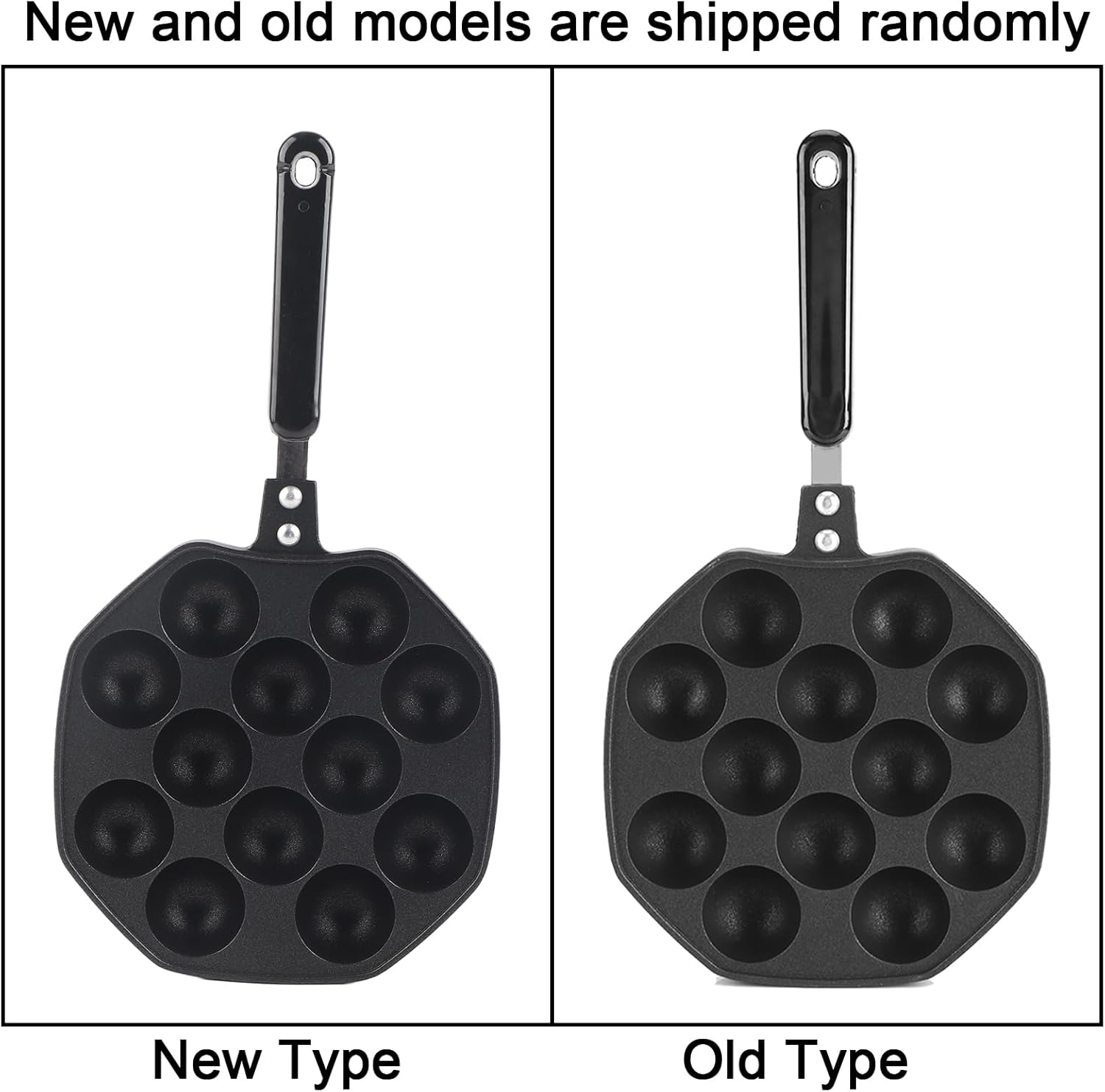 Omabeta 1PCS 12 Cavities Takoyaki Grill Pan, 4 &times; 4Cm per Hole, Non Stick Aluminum Japanese Takoyaki Pan,Cooking Plate Grill Plate for Takoyaki Octopus image number 2