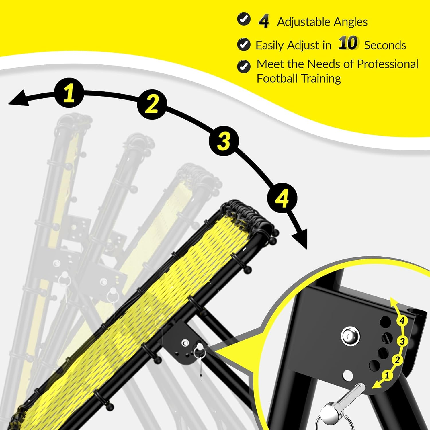 Happy Jump Portable Soccer Rebounder Net for Soccer Training Practice image number 3