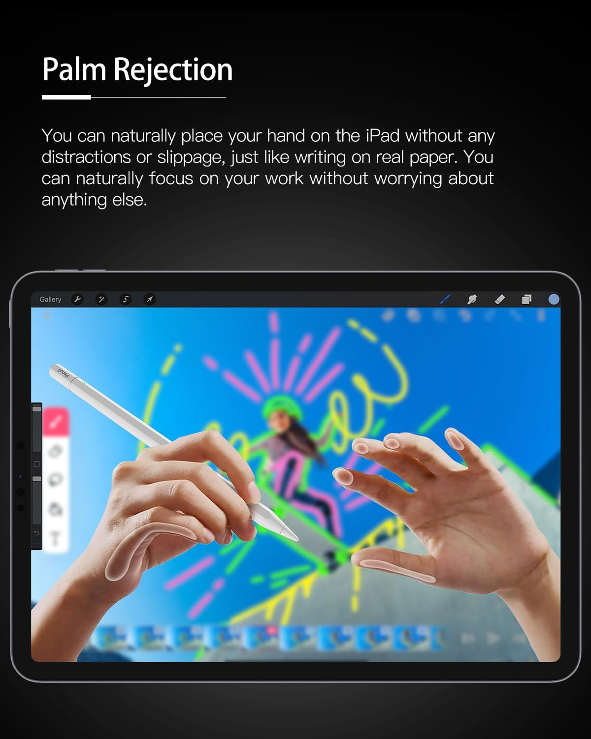 Stylus Apple Pencil for Ipad (2024-2018) with Palm Rejection, KINGONE Ipad Pencil 4Th Compatible with Apple Ipad 10Th/9Th/8Th/7Th/6Th, Ipad Air 5Th/4Th/3Rd, Ipad Pro 11"/12.9 ", Ipad Mini 6Th/5Th Gen image number 1