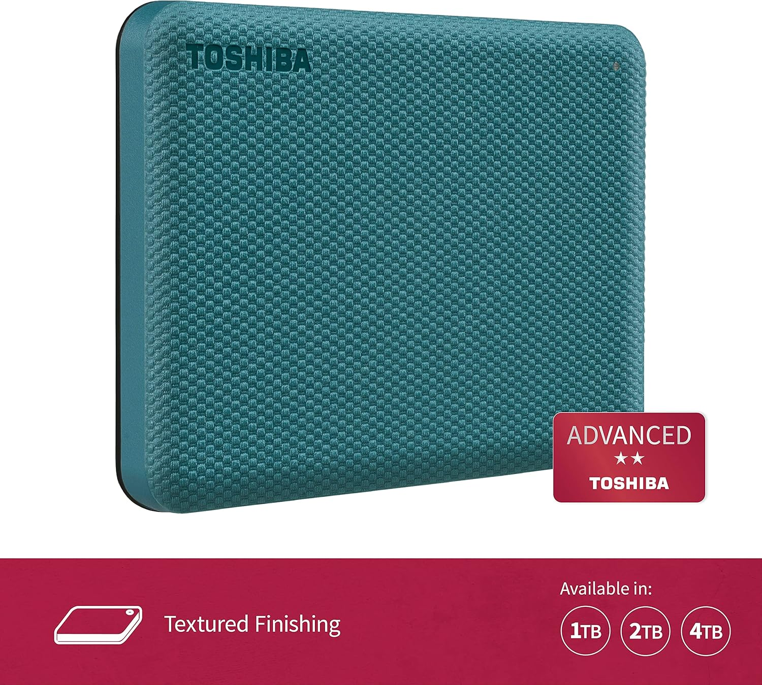 Toshiba Canvio Advance V10 4TB USB 3.0 Portable External Hard Drive, Green image number 3