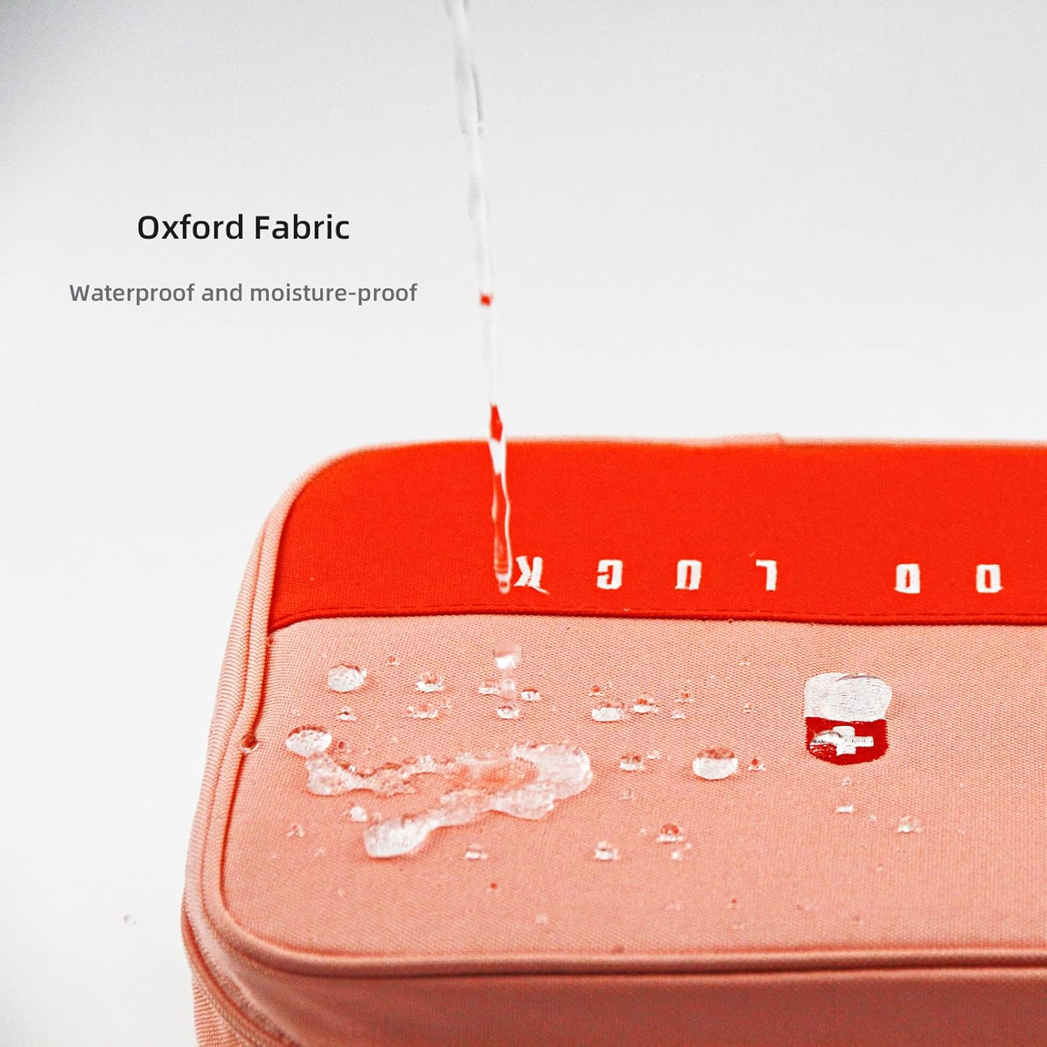 Empty First Aid Bags, Travel Medicine Bag, Medical Supplies Organizer, Portable Kit for Travel, Car, Home, Camping, Office, Hiking, Outdoor (Oxford Green) - Cationic Green image number 3