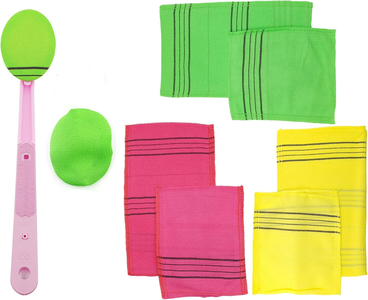 Korean Exfoliating Bath Washcloth Italy Towel Exfoliating Scrub Bath Mitten (Italy Towel Set) image number 6