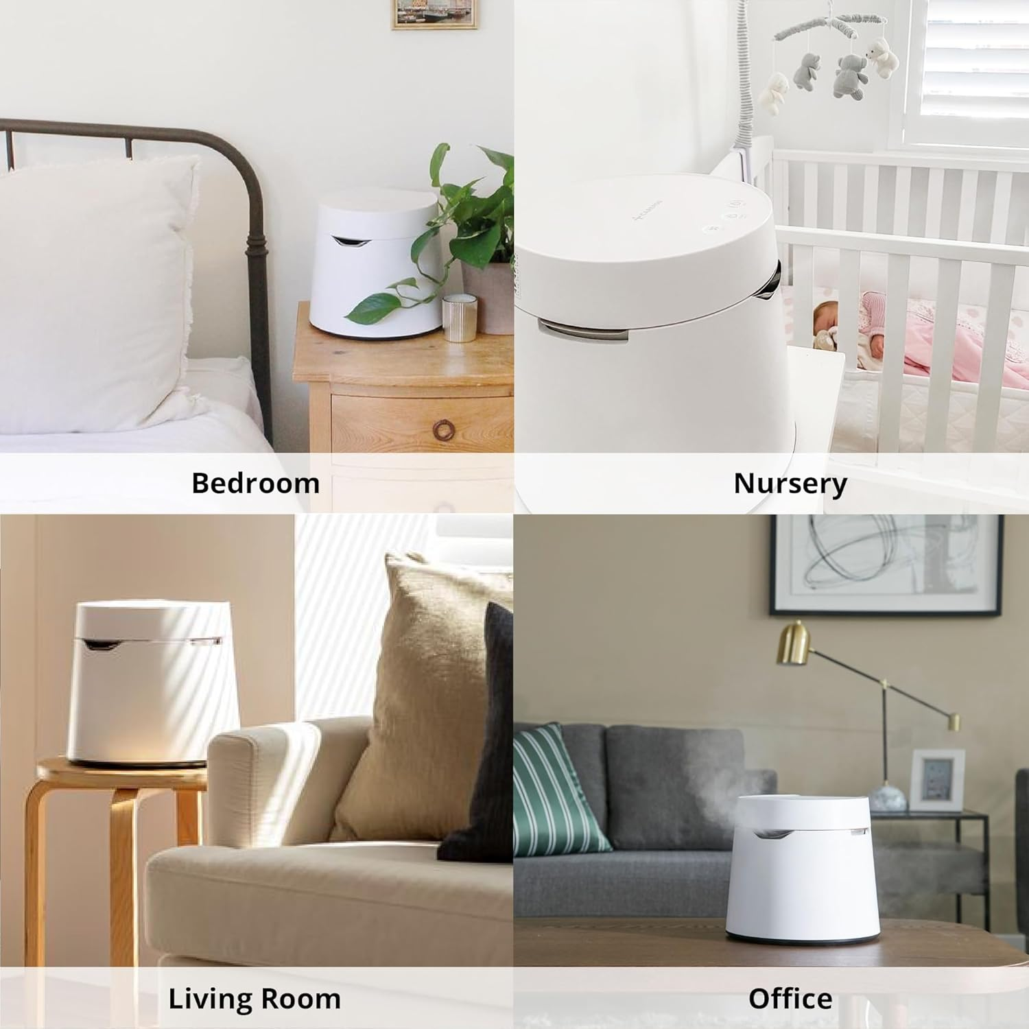 Carepod One 31S Stainless Steel Ultrasonic Cool Mist Humidifier Whisper-Quiet Easy Clean for Large Room 1Gal (4Liter), Only 3 Washable Parts, Auto Shut-Off image number 4