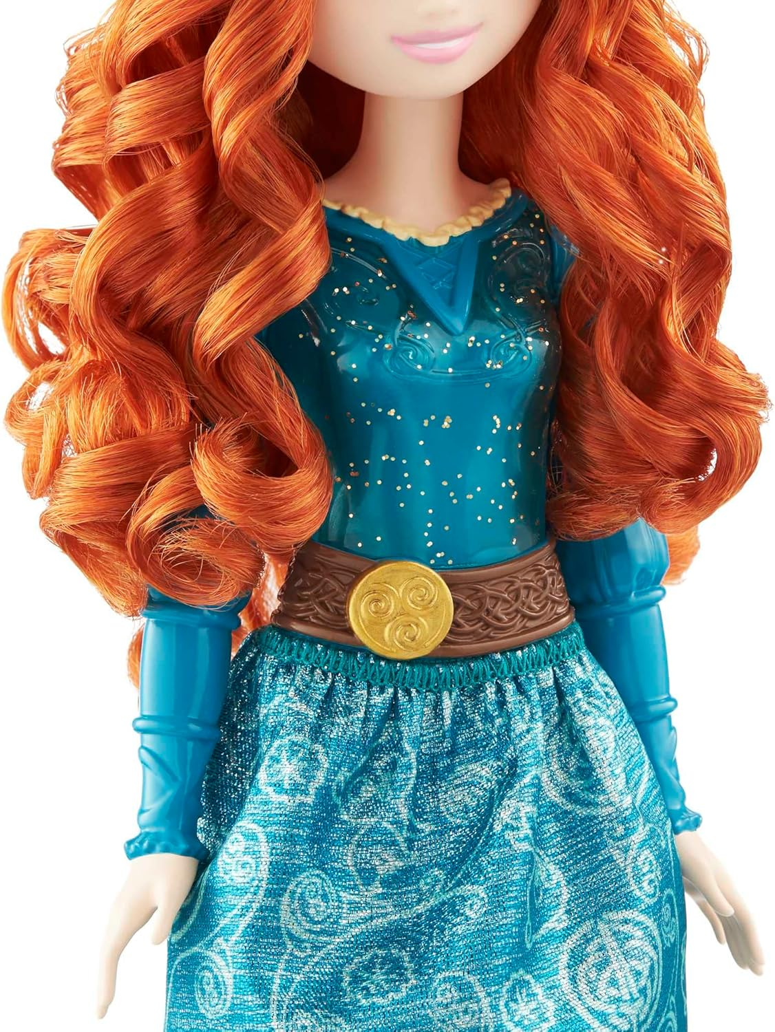 Disney Princess Dolls New for 2023, Merida Posable Fashion Doll with Sparkling Clothing and Accessories, Disney Movie Toys image number 4