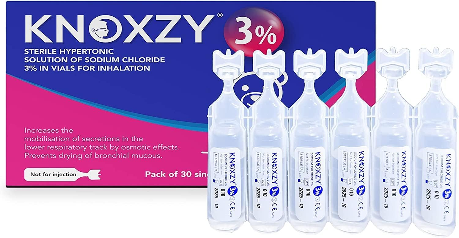 Hypertonic Saline Inhalation Solution 3%. Inhalation Solution for Adults & Children. Box Contains 30 Single Dose Vials of 4Ml. image number 6