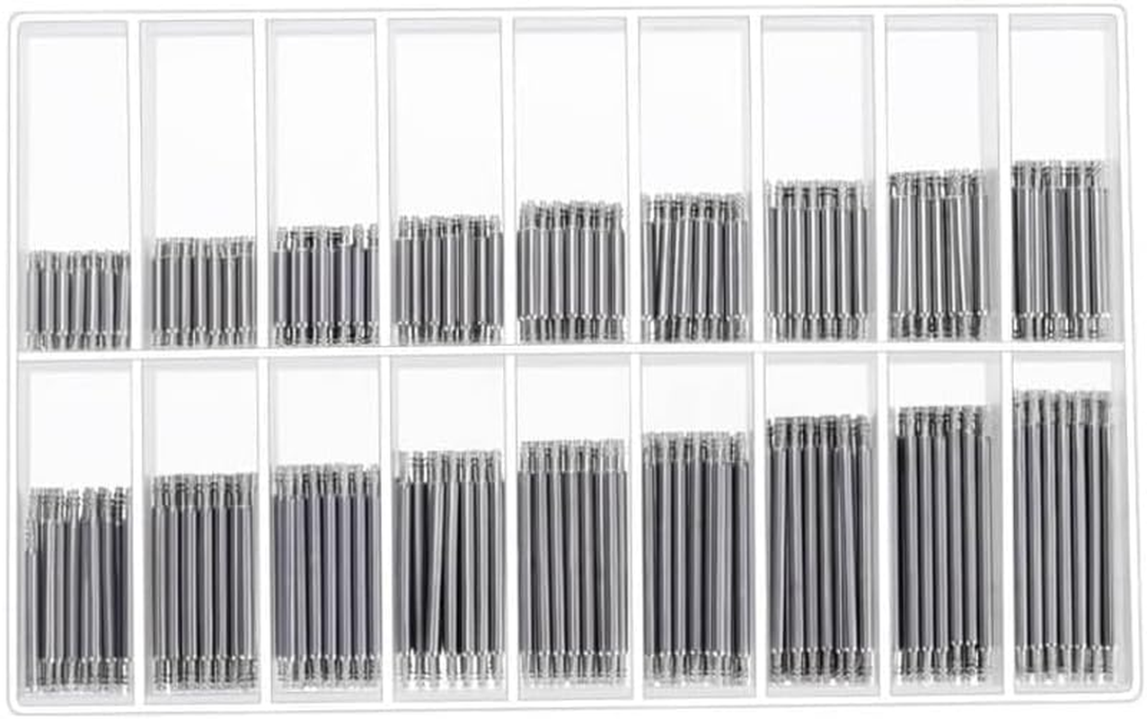 360 Pcs Stainless Steel Watch Band Spring Bars Strap Link Pins 8-25Mm Watchmaker, Watch Spring Bars Strap Link Pins Repair Kit image number 3