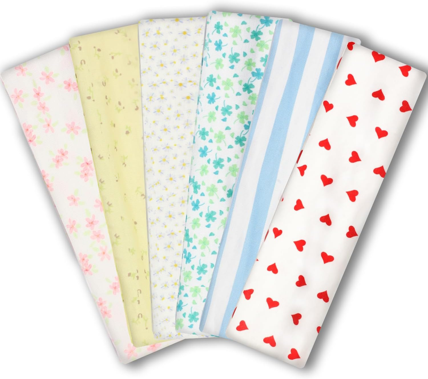 IVARYSS Workout Headbands for Women Non Slip, Premium Stretchy Soft Fabric Head Bands for Women'S Hair, Wear for Yoga, Running, Sport, 6 Pack