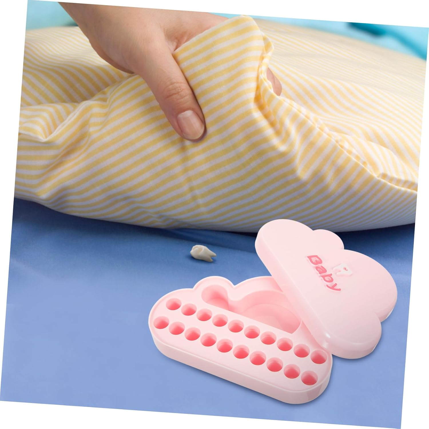 Keepsake Boys and Girls Tooth Holder Box Tooth Retainer Storage Case Adorable Design image number 4