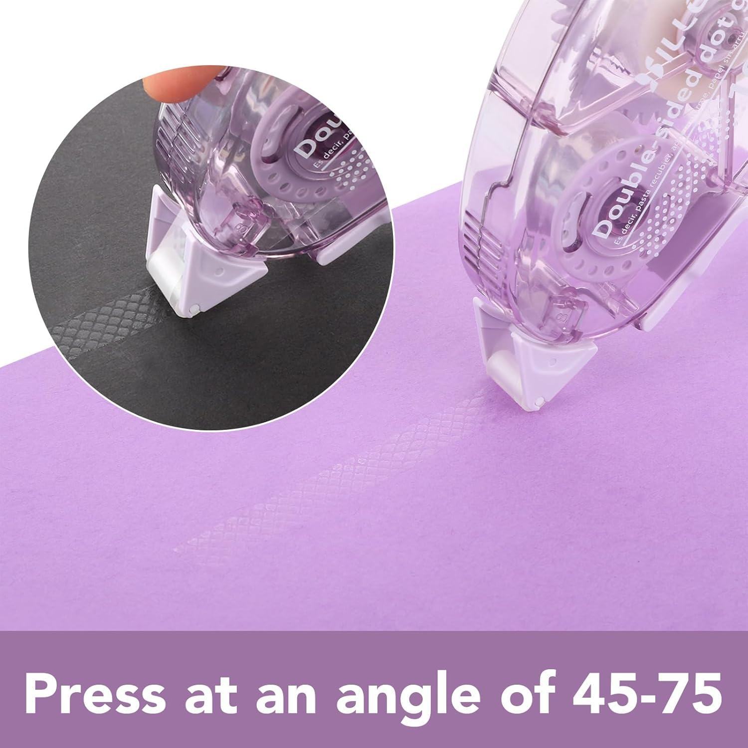 Double Sided Tape Roller, Scrapbooking Supplies, Sticky Tape Glue Roller Dispenser for Scrapbook, Journaling DIY Crafts, Perfect for Gift Wrapping Photo Albums - 6 Pack