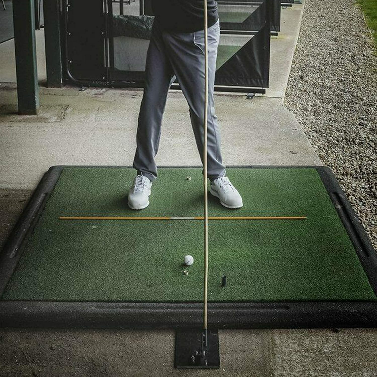 Golf Practice Plate Durable Metal Professional Swing Trainer Practice Tool Training Equipment Golfing Accessory image number 3