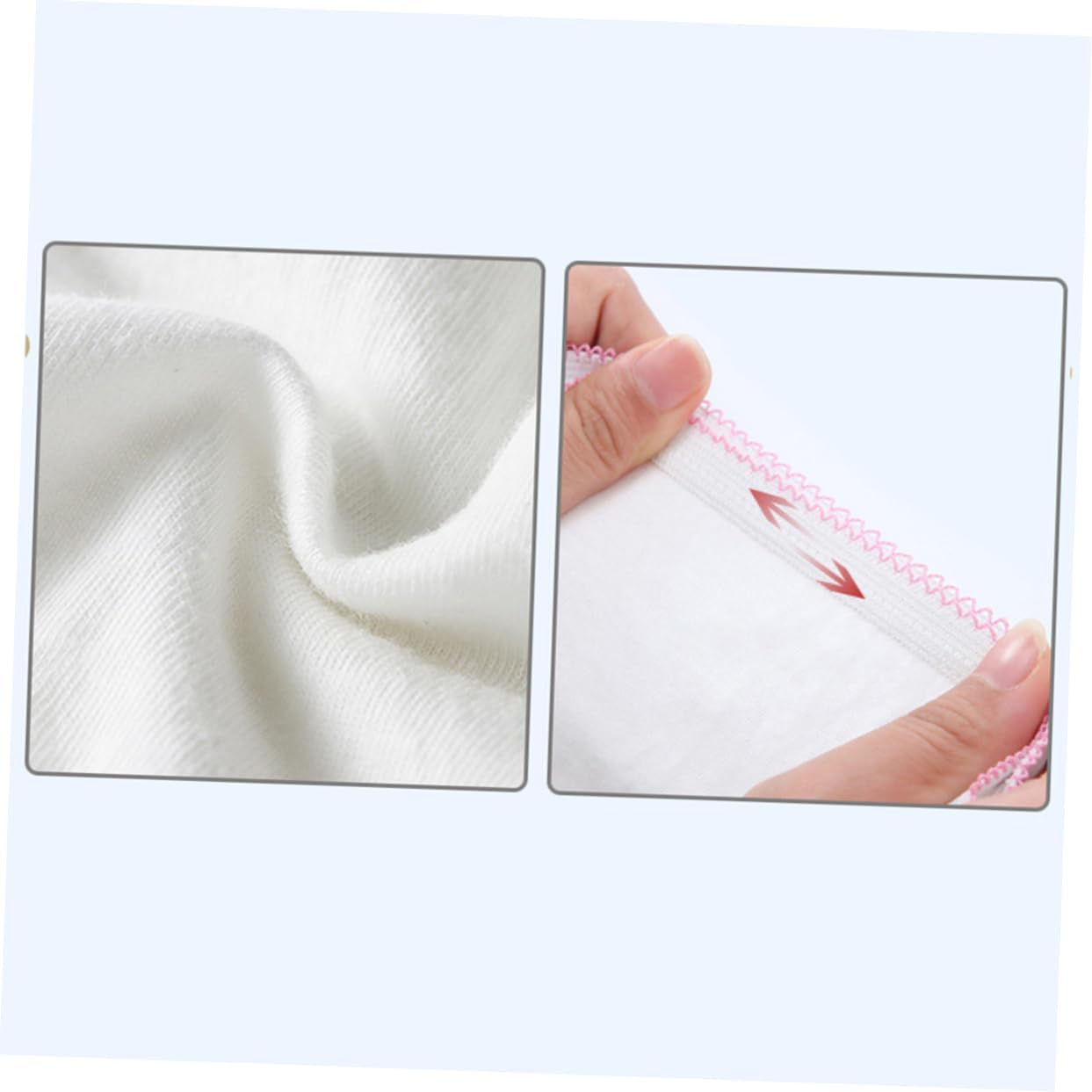 Minkissy Disposable Underpants Underwear Panties Women 2Pcs Cotton Breathable Single Use for Travel Daily Pregnant Postpartum Business Trip Size XL White image number 1