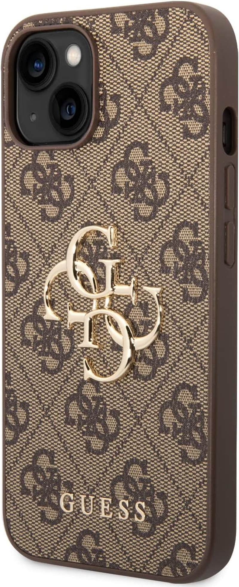 Guess Phone Case [Official Licensed] by CG Mobile | PU Leather Case with 4G Metal Logo | Shock Absorption Protective Case/Cover Compatible with Iphone 15 (6.1-Inch) 2023 - Brown image number 6