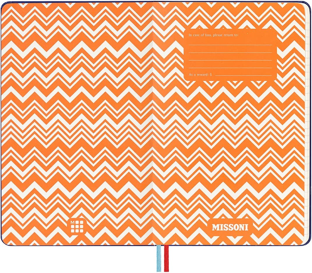 Moleskine - Limited Edition Missoni Notebook - Ruled - Large - Blue - Blue image number 2