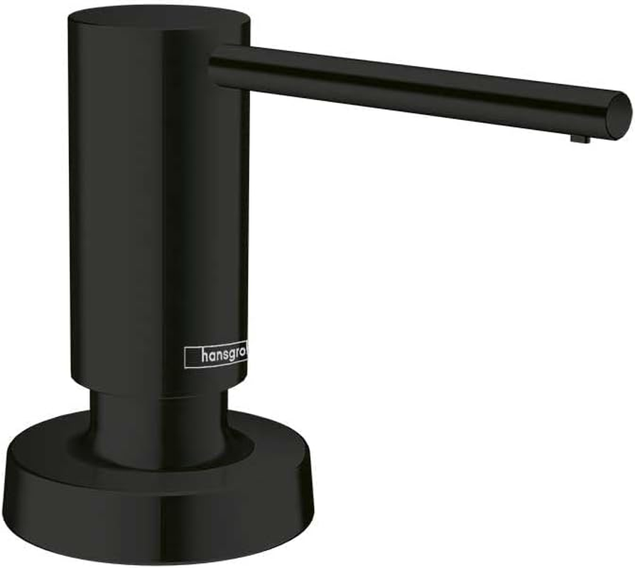 Hansgrohe Bath and Kitchen Sink Soap Dispenser, Focus 3-Inch, Modern Soap Dispenser in Chrome, 40438001