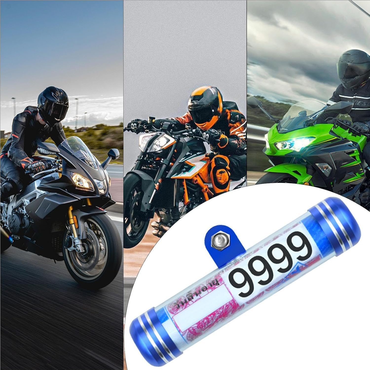 Motorcycle Document Holder Tube | Trailer Registration Holder Waterproof - Secure Tax Disc Waterproof Cylindrical Holder Frame for Motorbike Document Storage image number 3