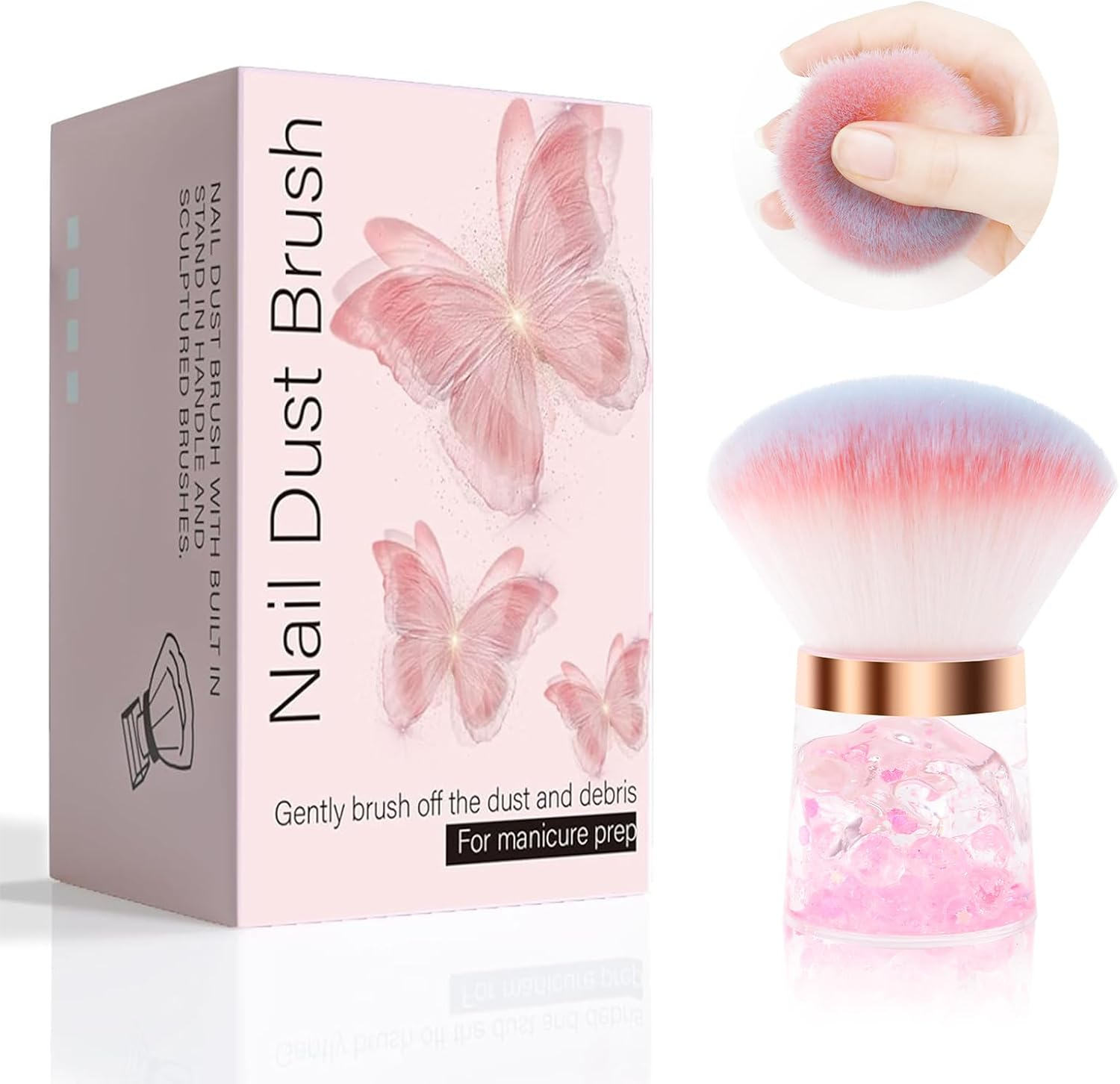 Nail Dust Brush (Round) image number 1