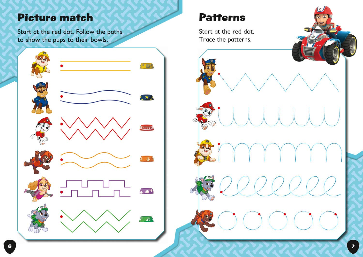 PAW Patrol First Writing Activity Book: Have Fun Learning to Read, Write and Count with the PAW Patrol Pups image number 5