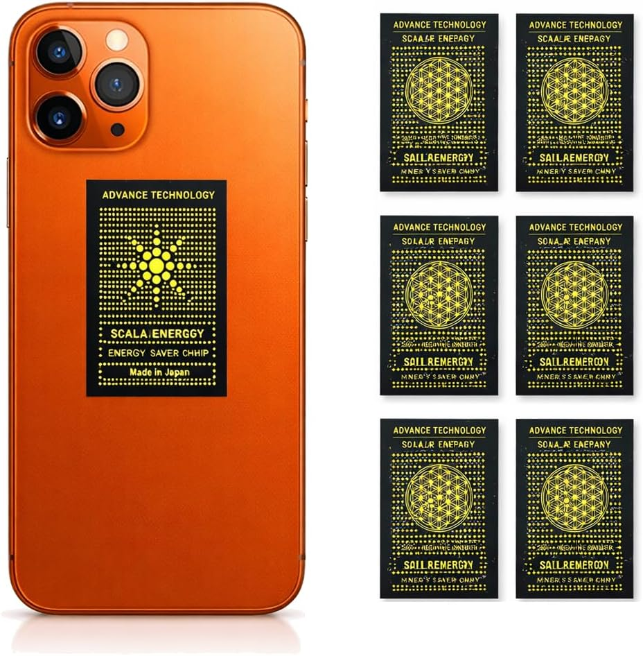 Mizi (6-Pack) Silicone Blocker Protection Stickers &ndash; EMF Neutralizer Patches for Smartphones, Tablets, Laptops, Computers, Wifi Routers, Printers, Tvs, and Electronic Devices &ndash; Black