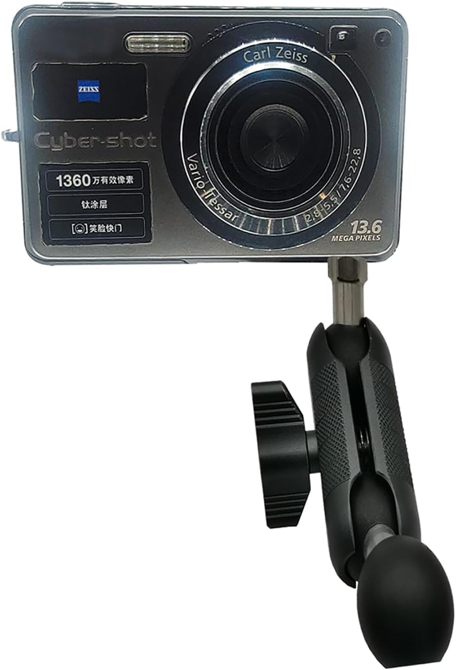 1'' Ball Adapter with M6 X 1.0Mm Threaded Post Ball Mount Compatible with RAM Mounts B Size 1 Inch Portable Screw Ball Head for Bike,Motorcycle,Atv,Rearview Mirror, Black