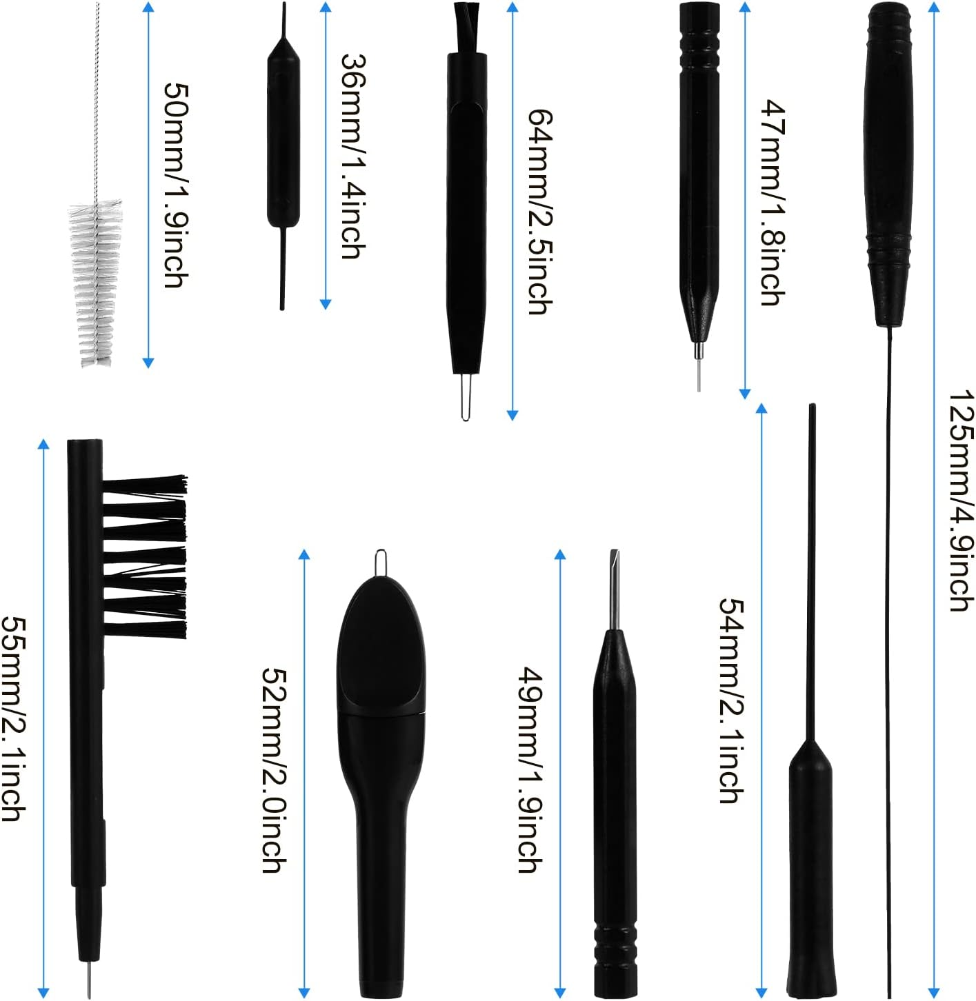 12Pcs Hearing Aid Cleaning Kits, Hearing Aid Cleaning Tools Opticon Hearing Aid Cleaning Tools with Storage Case for Hearing Aid Headphones Earbuds image number 1