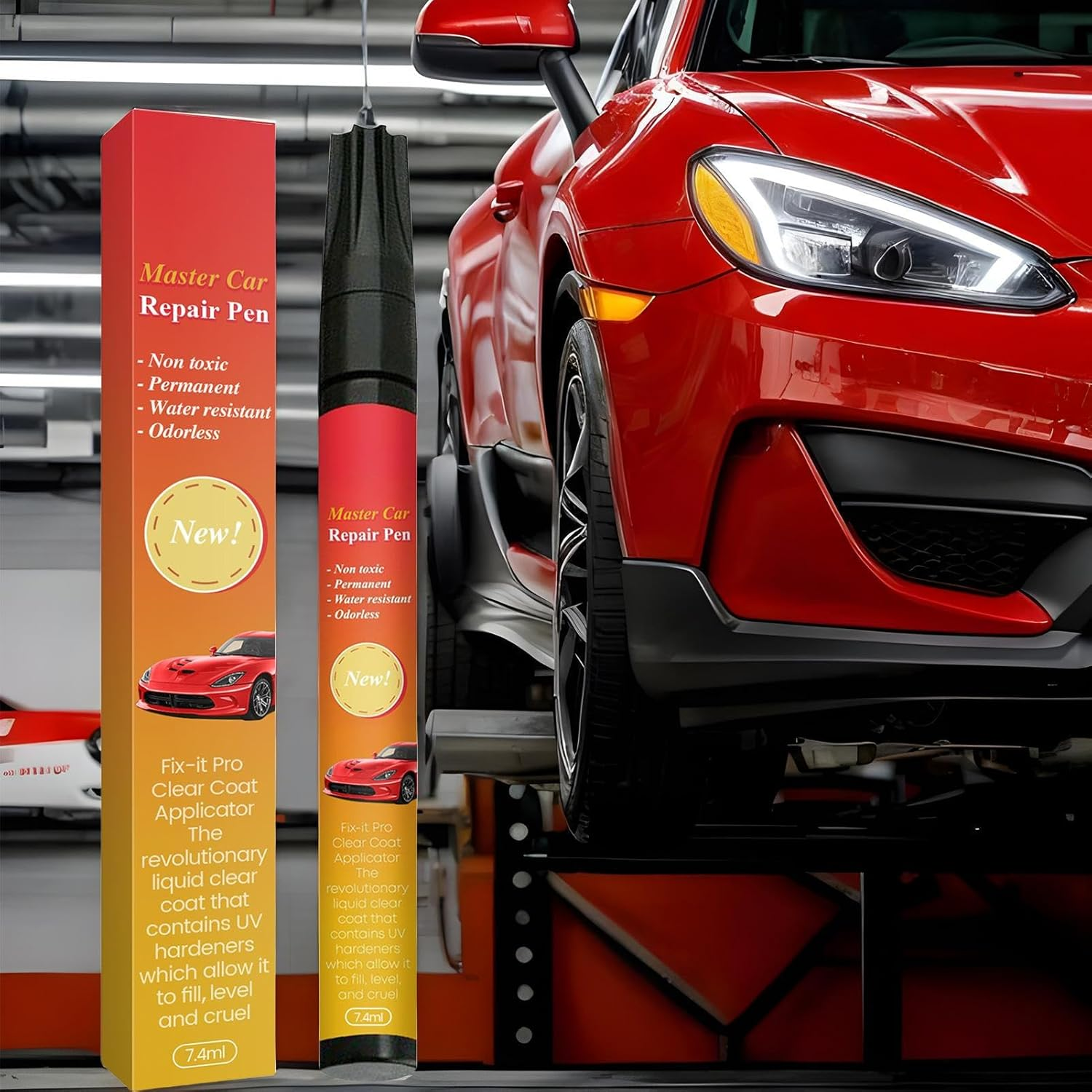 7.4 Ml*2 Car Scratch Removal Pen, Weatherproof Paint Pen, Car Paint Scratch Remover Pens, Quick and Easy Scratch Repair, All Auto Fix Pens for Auto,Trucks image number 6