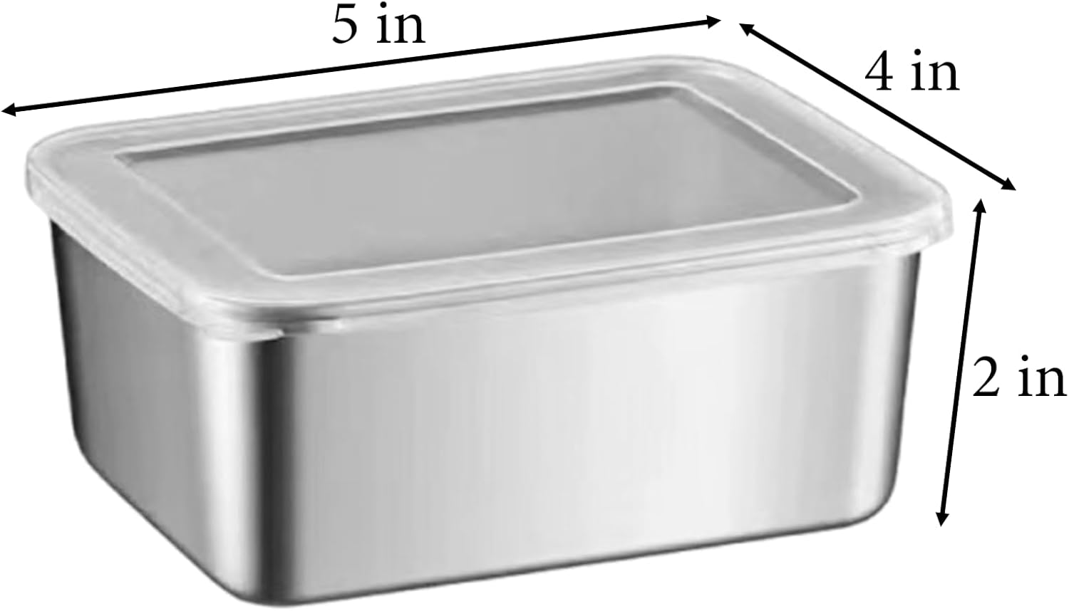 6Pcs Stainless Steel Food Storage Containers with Leak Proof Plastic Lids 500Ml Reusable Containers for Oven Freezer Dishwasher Safe image number 2