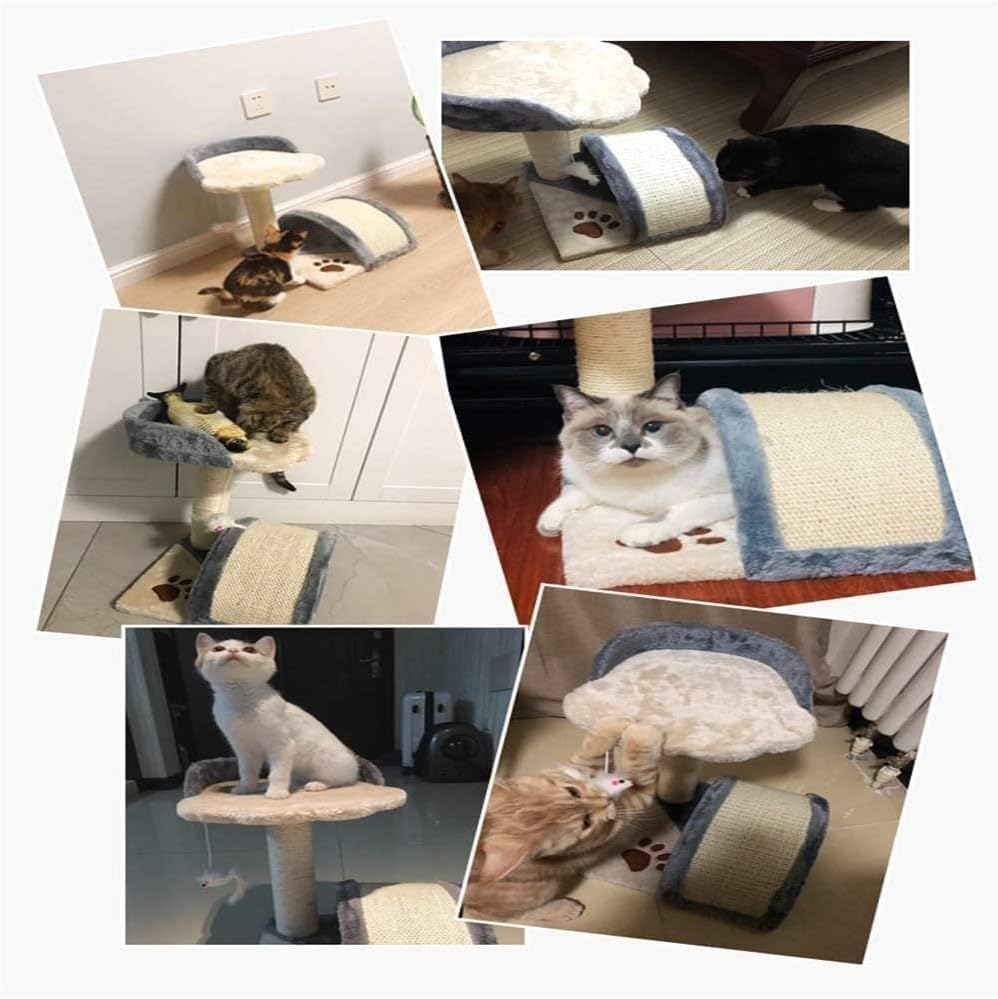 Reliable Delicate Cat Tree for Cat Activity with Scratching Posts and Toy Ball for Kittens Cat Tower save Space