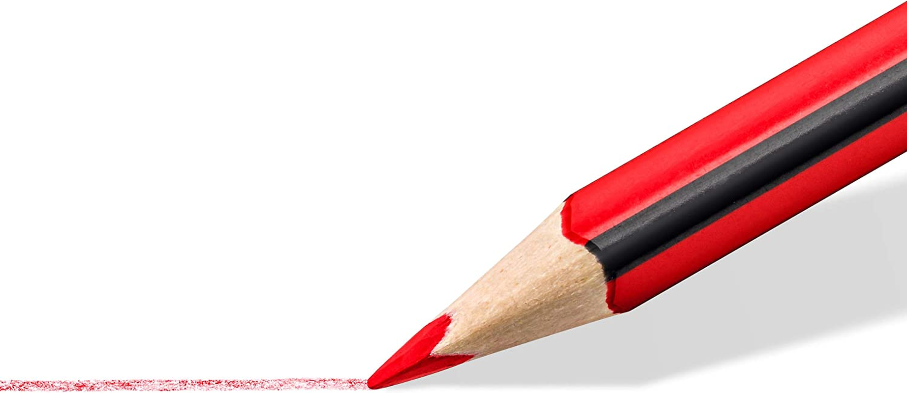 Staedtler Noris Colour Triangular Coloured Pencils, Red (Pack of 12) image number 3