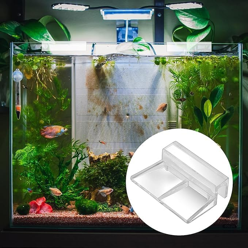 Acrylic Aquariums Fish Tank Glass Cover Clips, 16Pcs Clear Fish Tank Glass Cover Clips, Fish Tank Lid Clear Acrylic Aquarium Cover Support Clamps, 10Mm Thick - Transparent, 10Mm image number 4
