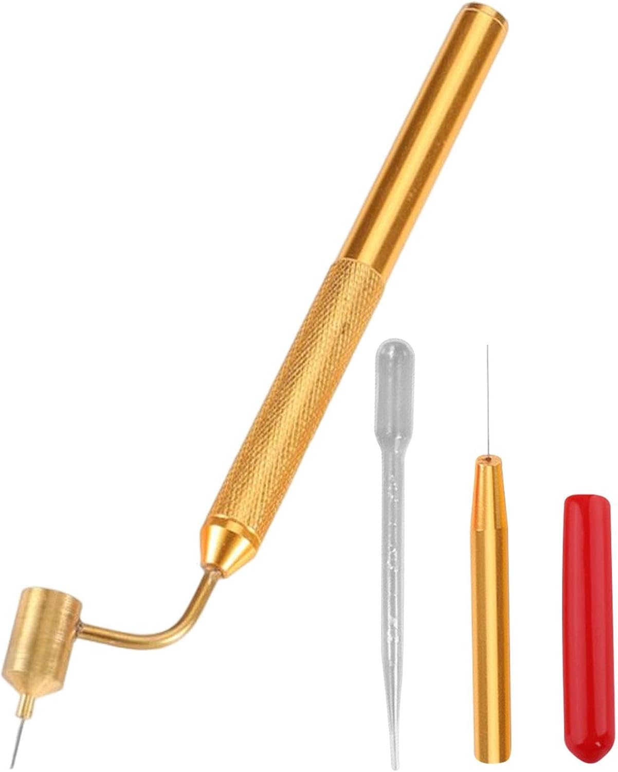 Fine Painting Pen | Detailing Fine Fluid Applicator Pen | Precision Touch up Paint, Perfect for Rock Chips and Scratch Repair, Brass Construction - 0. image number 5