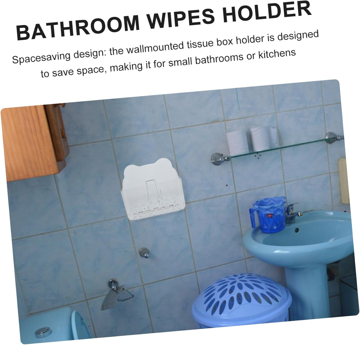 Amosfun Convenient Wall-Mounted Tissue Box Holder Holds Wipes Napkins Eggs Easy to Clean image number 4