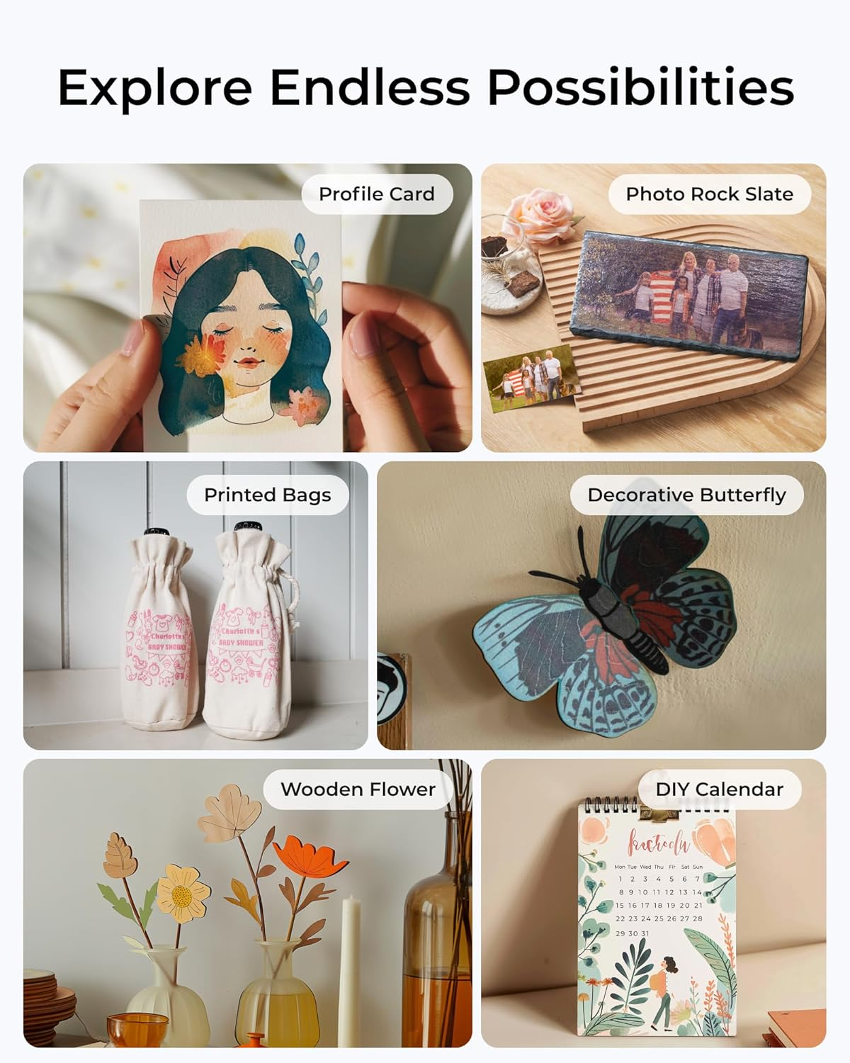 Xtool Inkjet Printing Module for M1 Ultra Craft Machine, for Color Inkjet Printing on Wood, Canvas, Clay, Paper, Leather, Photo Paper, and More, Bring Colors to Your Craft, 1 Ink Cartridge Included image number 3