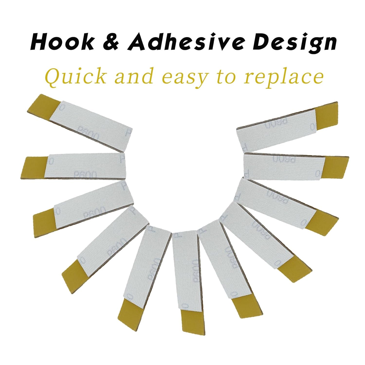 Shgarden Micro Sander Kit 100Pcs Detail Sander Refills Micro Finishing Sander Paper Micro Zip Finger Sander Hand Sanding Block for Small Projects Dry Hook & Loop Alumina for Polishing SH0015