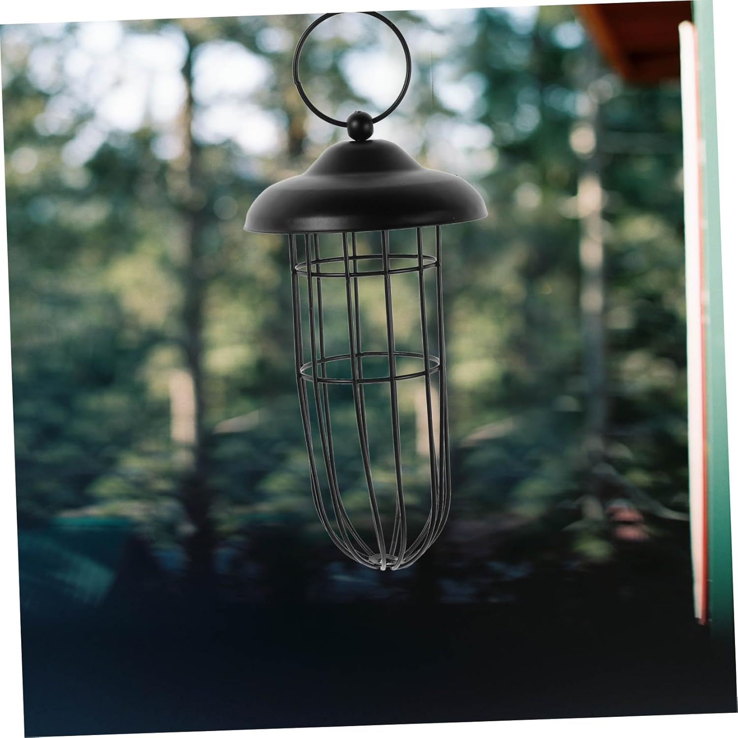 Ipetboom Outdoor Hanging Metal Bowl Bird Feeder Hollow-Out Design Iron Feeding Tool for Canary Parrot Lark Birds Supplies